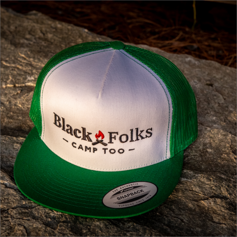 Black Folks Camp Too "Authentic" Snapback Hat