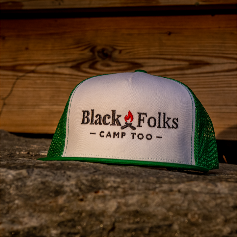 Black Folks Camp Too "Authentic" Snapback Hat