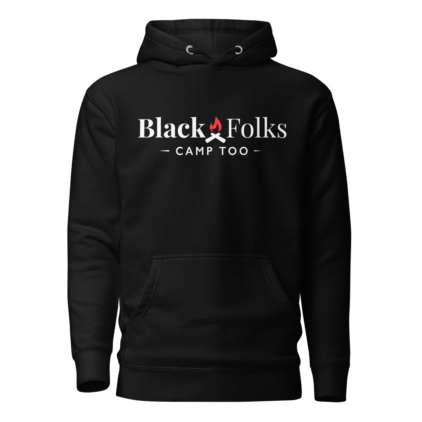 Black Folks Camp Too Logo Hoodie